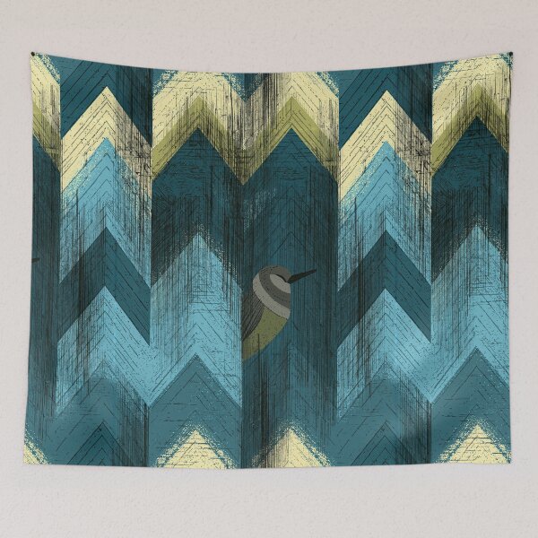 Item preview, Teal and Slate Abstract Geometric designed and sold by Piotrek0001.