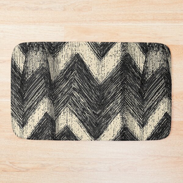 Item preview, Charcoal Brushstroke Chevron Art designed and sold by Piotrek0001.