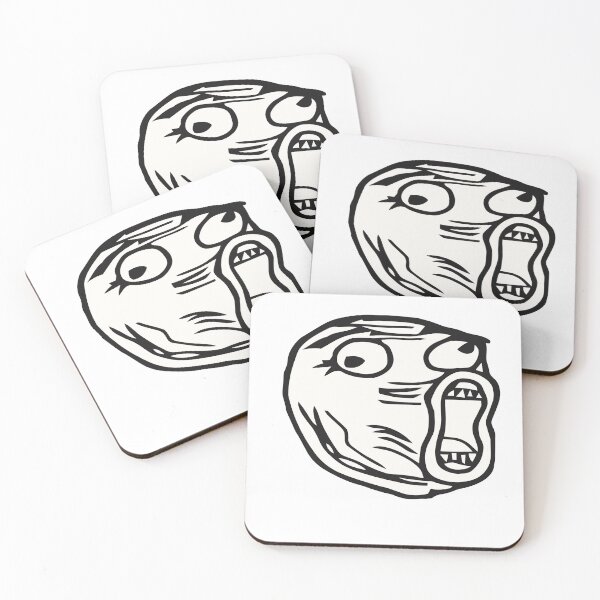 Item preview, Screaming Rage Face Funny Meme Reaction designed and sold by NeonNerdStudio.