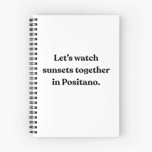 Item preview, Let's Get Sunsets Together in Positano – Romantic Amalfi Coast Sunset Typography Design designed and sold by MadSnail-Design.