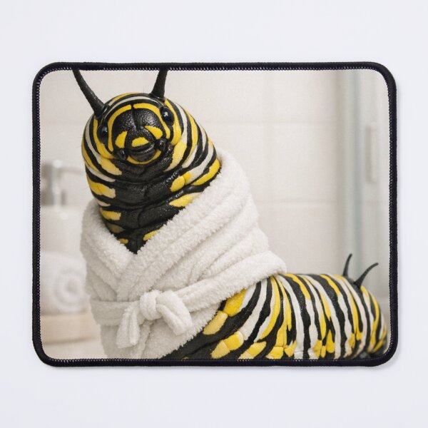 Item preview, Cozy Bathrobe Monarch Caterpillar designed and sold by Sillytoe.