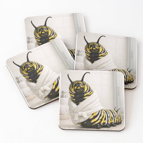 Item preview, Cozy Bathrobe Monarch Caterpillar designed and sold by Sillytoe.