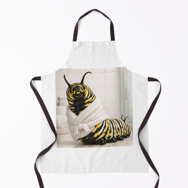 Item preview, Cozy Bathrobe Monarch Caterpillar designed and sold by Sillytoe.