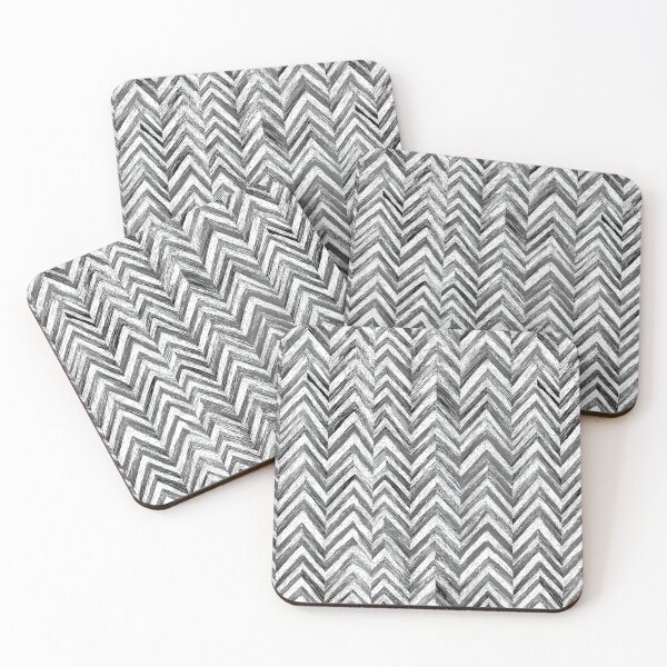 Item preview, Sharp White Geometric Herringbone designed and sold by Piotrek0001.