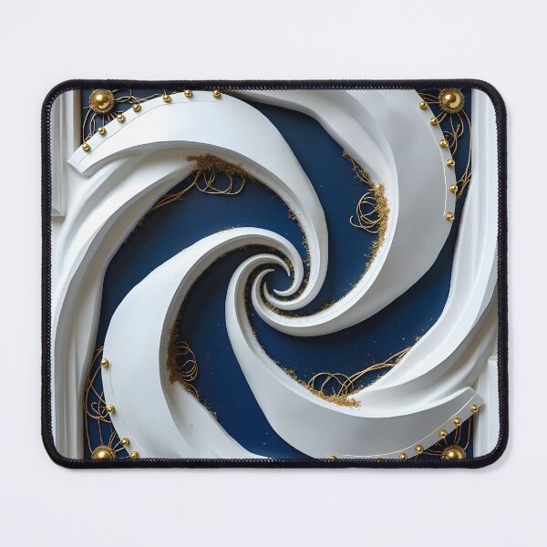 Item preview, Intricate Swirling Design with Gold Accents designed and sold by Vicky Brago-Mitchell®.