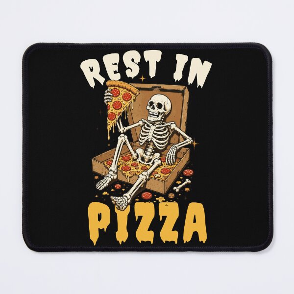 Item preview, Rest in Pizza Skeleton designed and sold by rustonpoldoks.