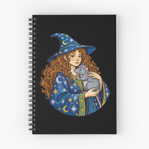 Item preview, Witch Girl Holding Pet Mouse Celestial Magic designed and sold by TeeARTHY.