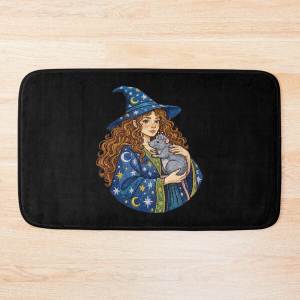 Item preview, Witch Girl Holding Pet Mouse Celestial Magic designed and sold by TeeARTHY.