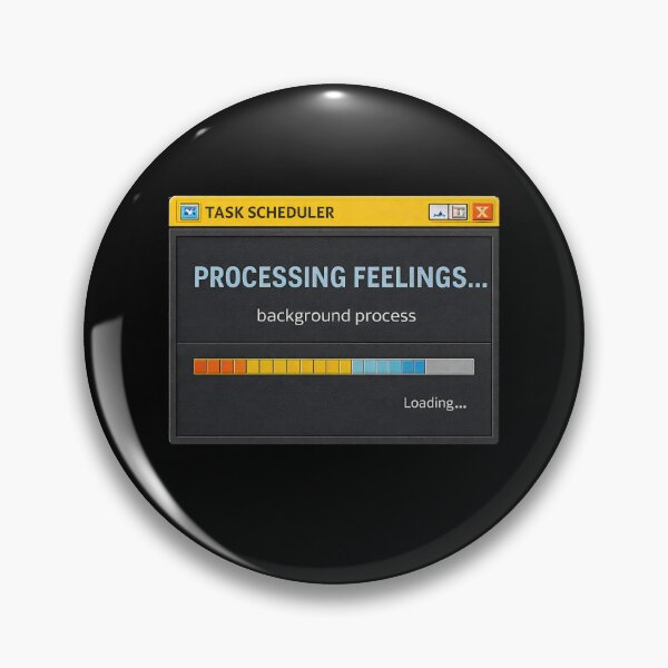 Artikelvorschau, Processing Feelings… – Hintergrundprozess Modus entworfen und verkauft von Mad Factory Designs.