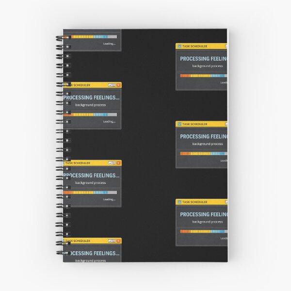 Artikelvorschau, Processing Feelings… – Hintergrundprozess Modus entworfen und verkauft von Mad Factory Designs.
