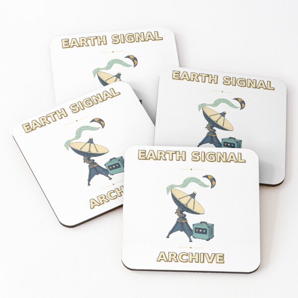 Item preview, Earth Signal Archive Retro Ground Station Graphic designed and sold by Freshloop Studio | Whimsical Vintage Art.