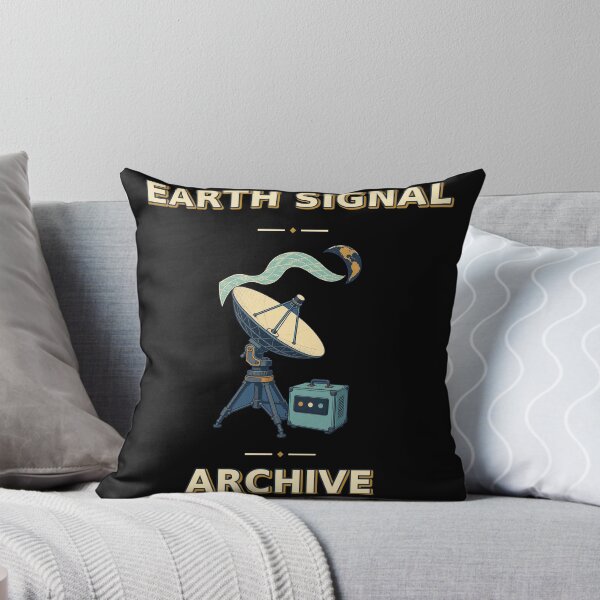 Item preview, Earth Signal Archive Retro Ground Station Graphic designed and sold by Freshloop Studio | Whimsical Vintage Art.
