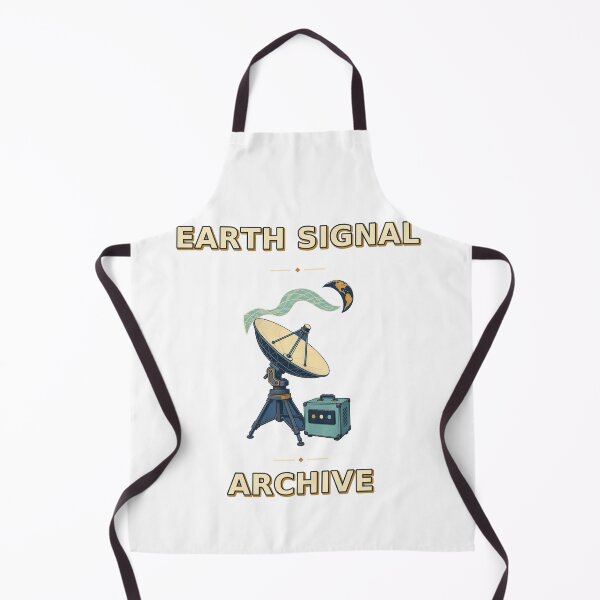 Item preview, Earth Signal Archive Retro Ground Station Graphic designed and sold by Freshloop Studio | Whimsical Vintage Art.