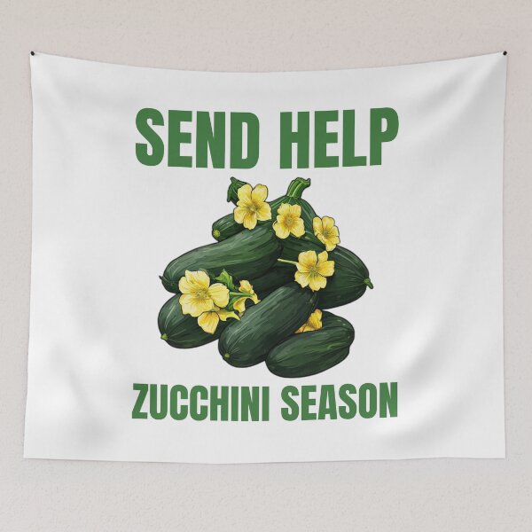 Item preview, Send Help Zucchini Season Gardening Humor designed and sold by DreamDesignWear.