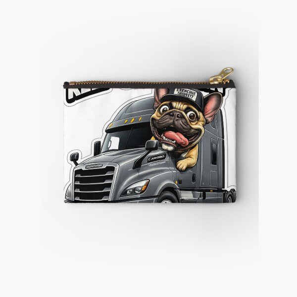 Item preview, Funny French Bulldog Semi Truck Trucker designed and sold by LavIsInTheAir.