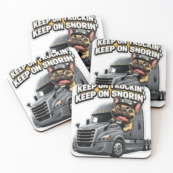 Item preview, Funny French Bulldog Semi Truck Trucker designed and sold by LavIsInTheAir.
