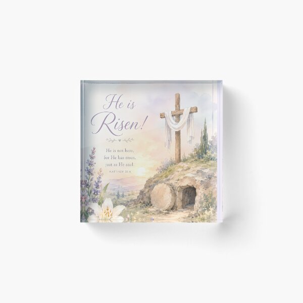 Item preview, He Is Risen – Easter Hope designed and sold by Stubblejumper Artworks.