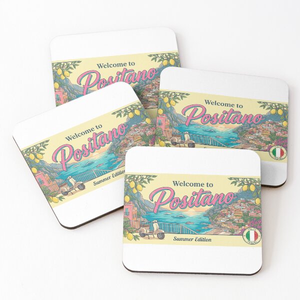 Item preview, Welcome to Positano Summer Edition Amalfi Coast Italy Travel Design designed and sold by NewDesignFR.