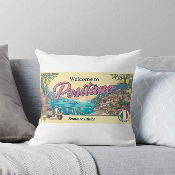 Item preview, Welcome to Positano Summer Edition Amalfi Coast Italy Travel Design designed and sold by NewDesignFR.
