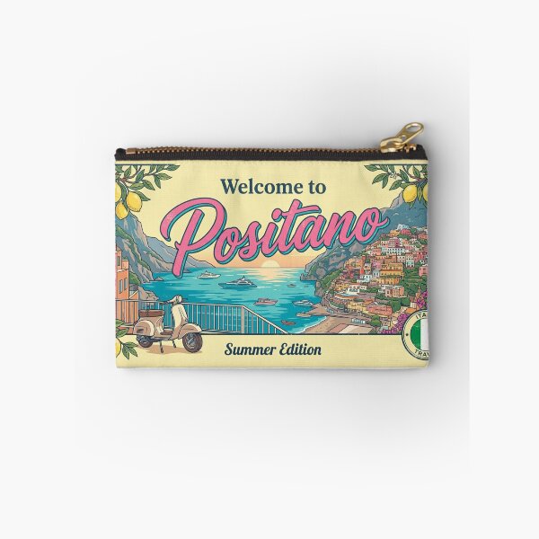 Item preview, Welcome to Positano Summer Edition Amalfi Coast Italy Travel Design designed and sold by NewDesignFR.