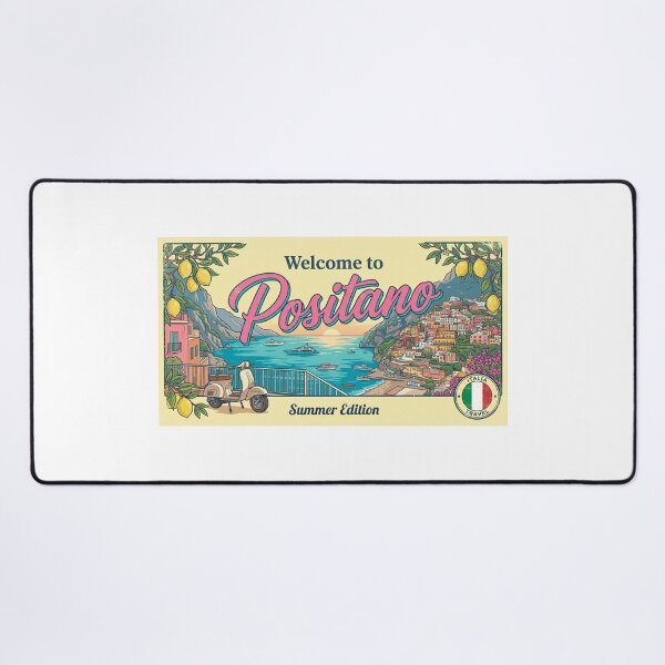 Item preview, Welcome to Positano Summer Edition Amalfi Coast Italy Travel Design designed and sold by NewDesignFR.