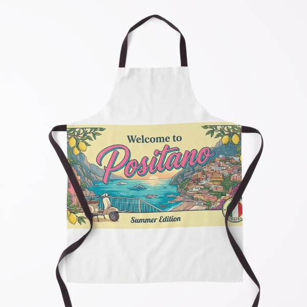 Aperçu de l'œuvre Welcome to Positano Summer Edition Amalfi Coast Italy Travel Design créée et vendue par NewDesignFR.