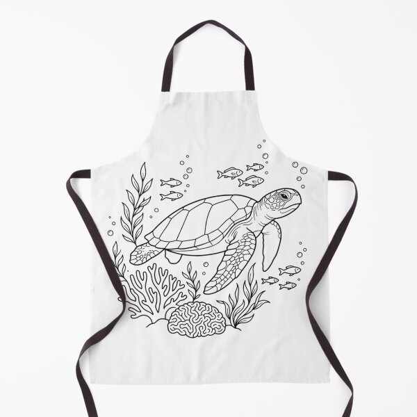 Item preview, Sea Turtle Coloring Page Design - Ocean Line Art designed and sold by JolususaStore.