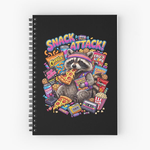 Item preview, Funny Raccoon Eating Pizza And Chips designed and sold by TeeARTHY.