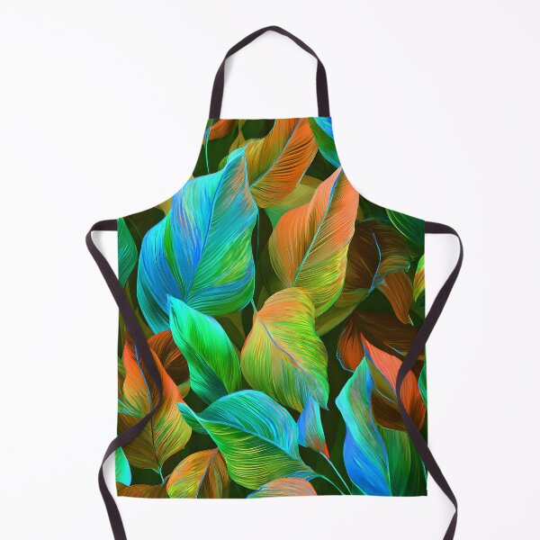Item preview, Fantasy Leaves In Vibrant Blue, Green And Orange designed and sold by DEC02.