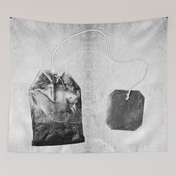 Item preview, Two Used Tea Bags With Draped Strings designed and sold by Ghoul Enterprises.