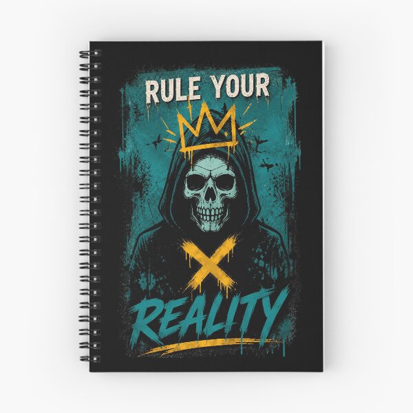 Item preview, Rule Your Reality Streetwear Skull Crown Art designed and sold by VibePrints101.