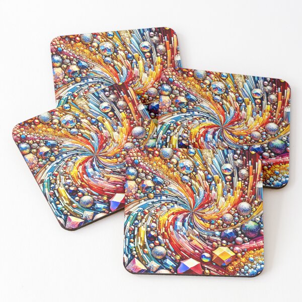Item preview, Exquisitely Colorful Fantasy (Faux) Jewels Swirling The Universe designed and sold by DEC02.