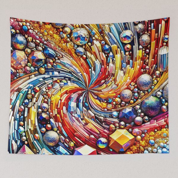 Item preview, Exquisitely Colorful Fantasy (Faux) Jewels Swirling The Universe designed and sold by DEC02.