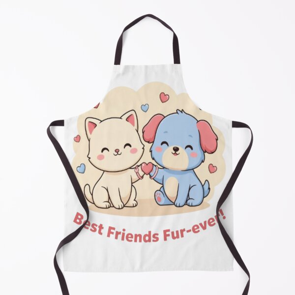 Item preview, Best Friends Fur Ever Cute Cat and Dog Friendship Design designed and sold by InspiredCreatives.