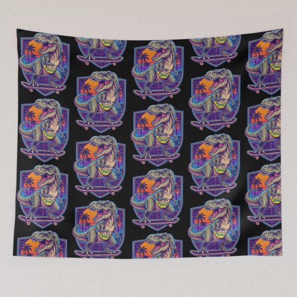 Item preview,  TRex Dinosaur Skateboarding Retro designed and sold by TeeARTHY.