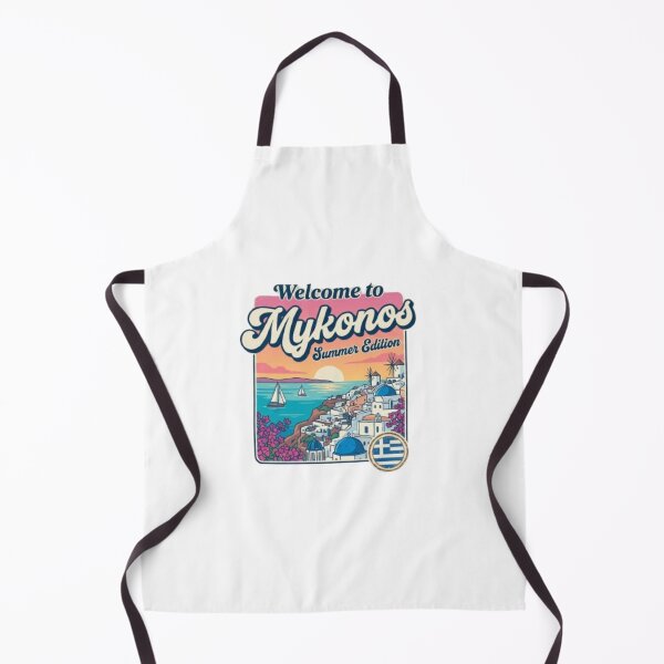 Item preview, Welcome to Mykonos Summer Edition Greek Island Retro Travel Design designed and sold by NewDesignFR.