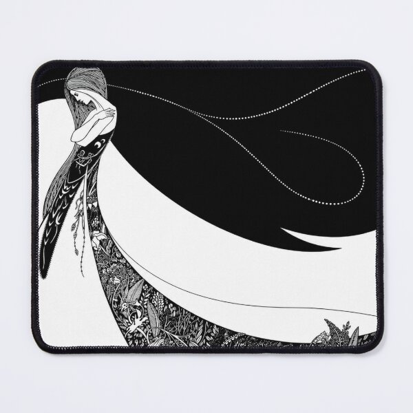 Item preview, Art Nouveau Woman Illustration – Elegant Black and White Fantasy Art for Vintage Art Lovers designed and sold by RickE.
