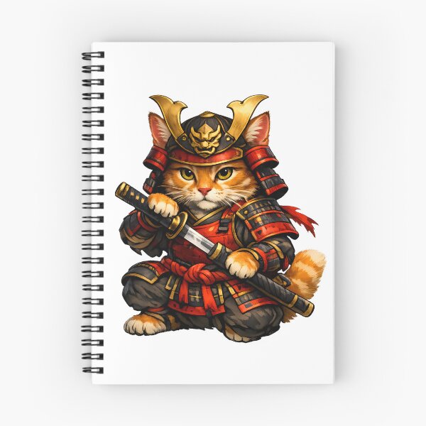 Item preview, Orange Cat Samurai Warrior – Japanese Warrior Cat designed and sold by builtforyou.