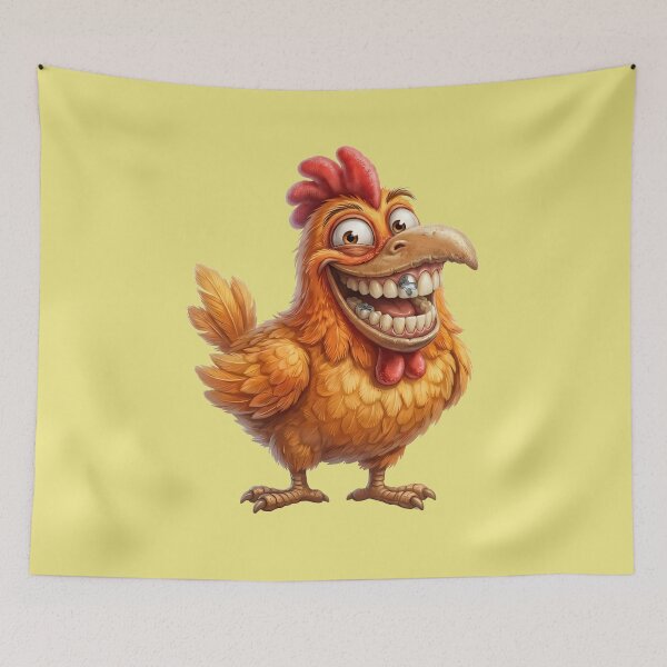 Item preview, Funny Chicken with Teeth and Dental Filling designed and sold by Utopian-Magic.