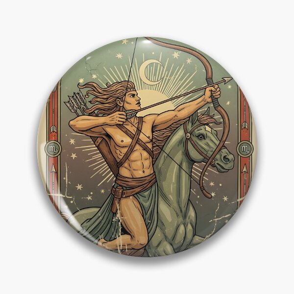 Item preview, Sagittarius The Archer Vintage Tarot Card designed and sold by Michaelragheb.