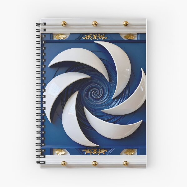 Item preview, Geometric Swirl with Gold Accents designed and sold by Vicky Brago-Mitchell®.