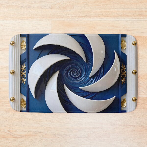 Item preview, Geometric Swirl with Gold Accents designed and sold by Vicky Brago-Mitchell®.