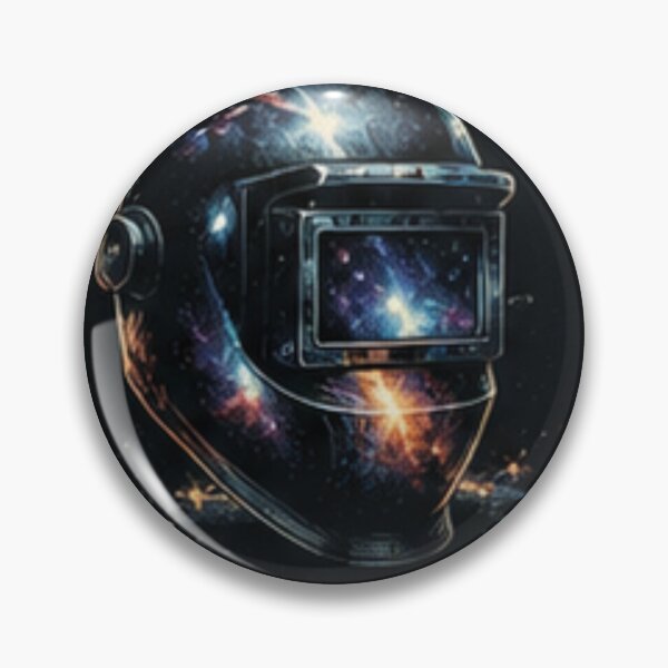 Item preview, Galaxy Welding Helmet | Cosmic Sci-Fi Welder Art designed and sold by TOGETHERINSIEME.