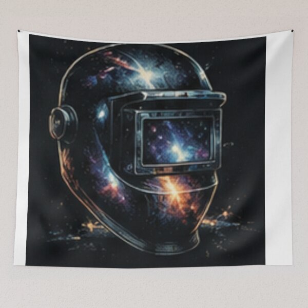 Item preview, Galaxy Welding Helmet | Cosmic Sci-Fi Welder Art designed and sold by TOGETHERINSIEME.