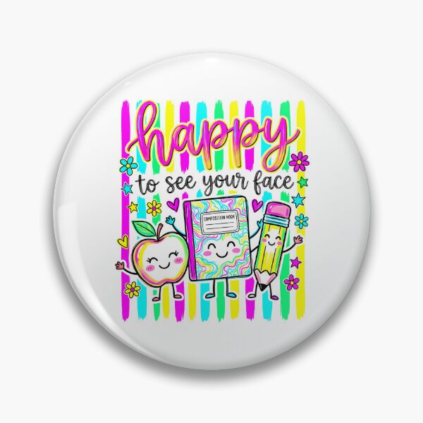 Item preview, Happy to See Your Face Cute School Supplies | Back to School Teacher Classroom Design designed and sold by PalleteCreation.