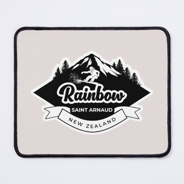 Item preview, Rainbow Ski Field, St Arnaud, Nelson Lakes in Black designed and sold by MY NEW ZEALAND.