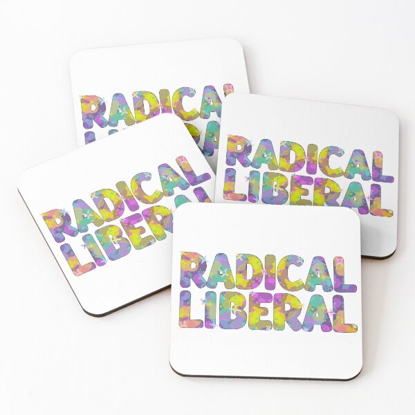 Item preview, Radical Liberal | Political Art Print | Groovy Protest Sticker | Light designed and sold by RareSquareBearArts.