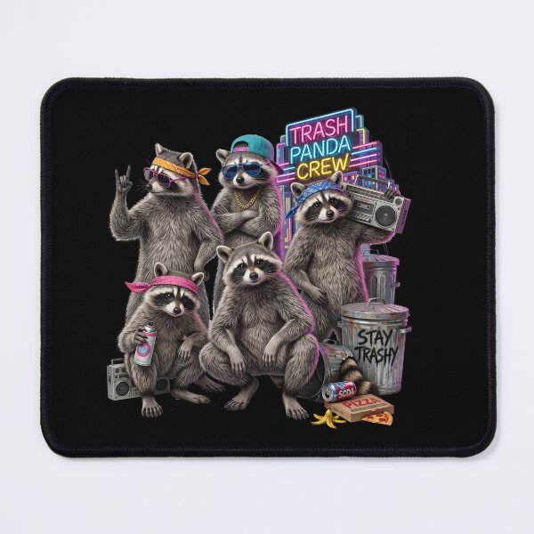 Item preview, Trash Panda Crew Hip Hop Raccoons With Boombox designed and sold by TeeARTHY.