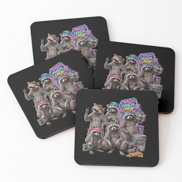 Item preview, Trash Panda Crew Hip Hop Raccoons With Boombox designed and sold by TeeARTHY.