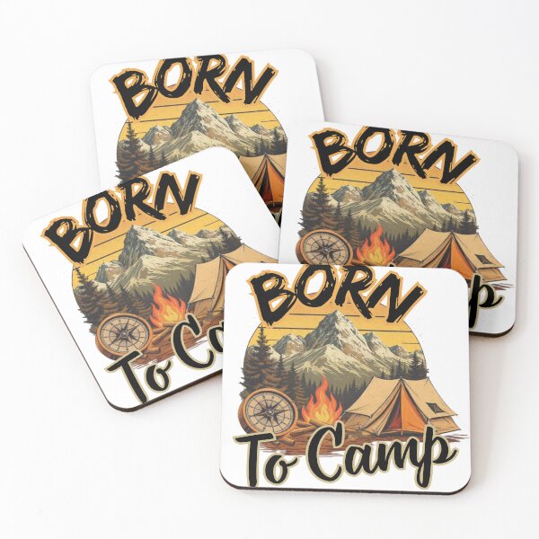 Item preview, Born to camp designed and sold by BellabdO.